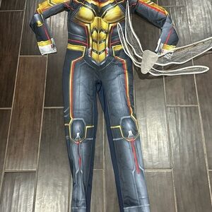 Women’s the Wasp Costume - steel and Gold size M